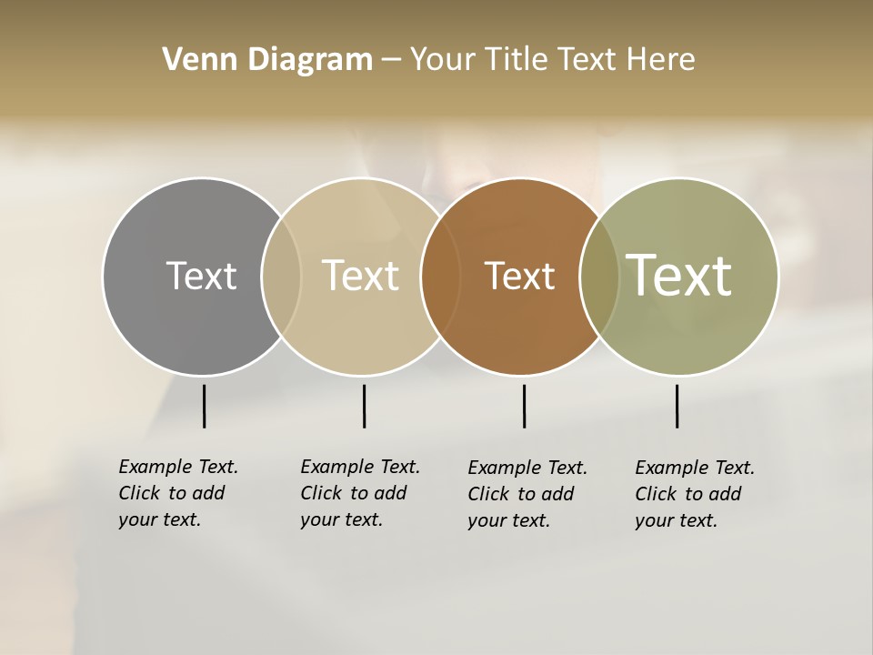 Man At His Computer PowerPoint Template
