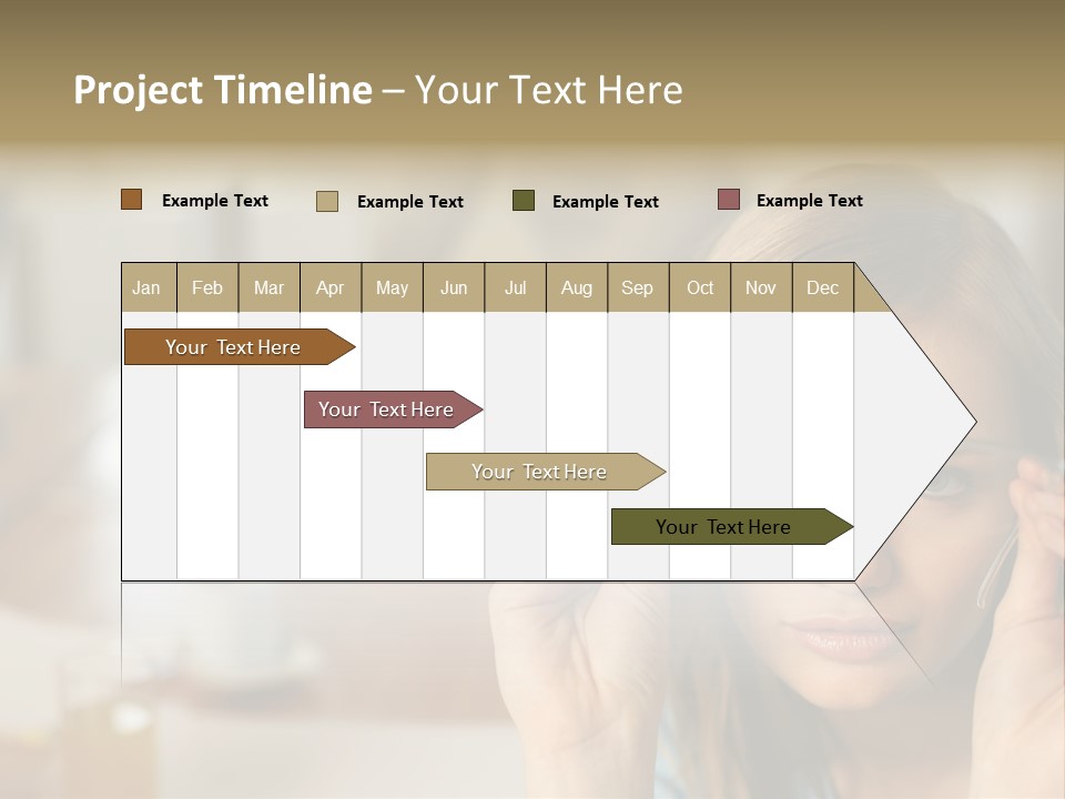 Woman Holding Up A Pair Of Glasses PowerPoint Template