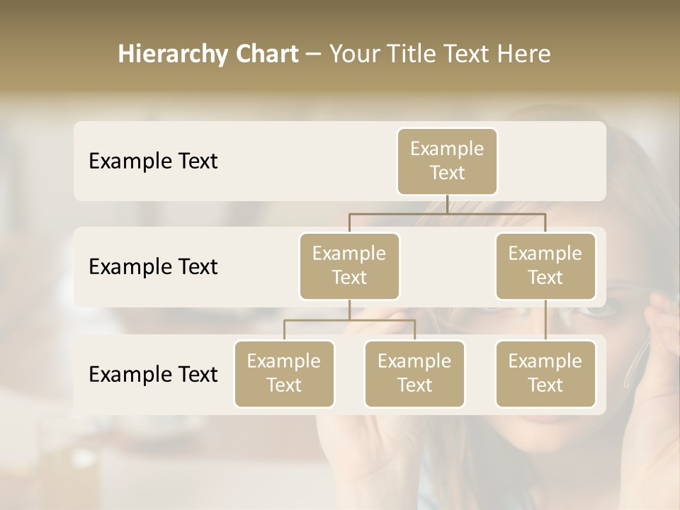 Woman Holding Up A Pair Of Glasses PowerPoint Template