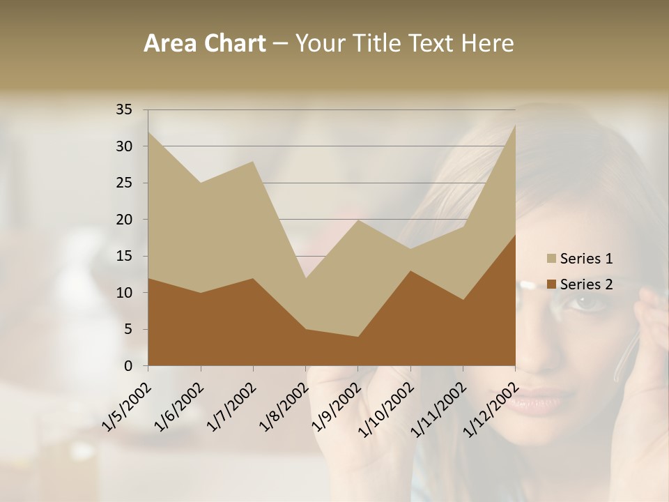 Woman Holding Up A Pair Of Glasses PowerPoint Template