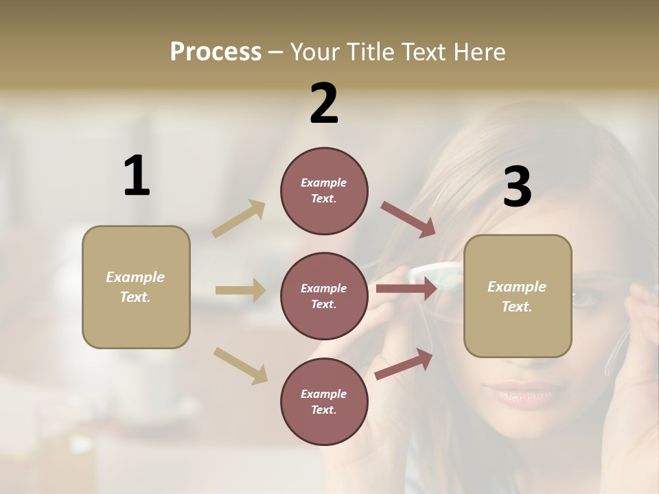 Woman Holding Up A Pair Of Glasses PowerPoint Template