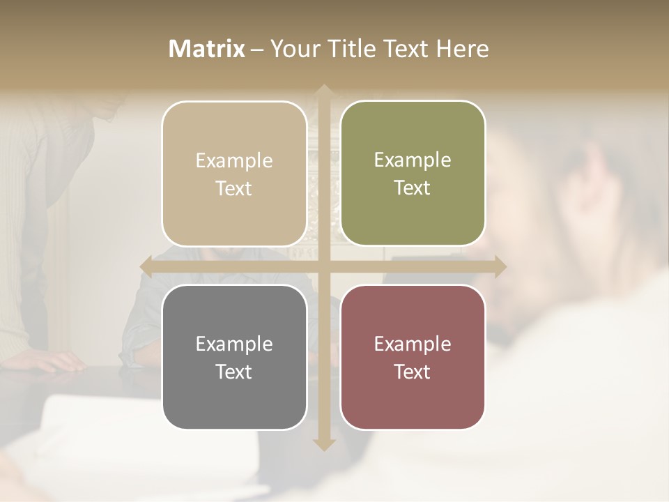 Young Men Working Together PowerPoint Template