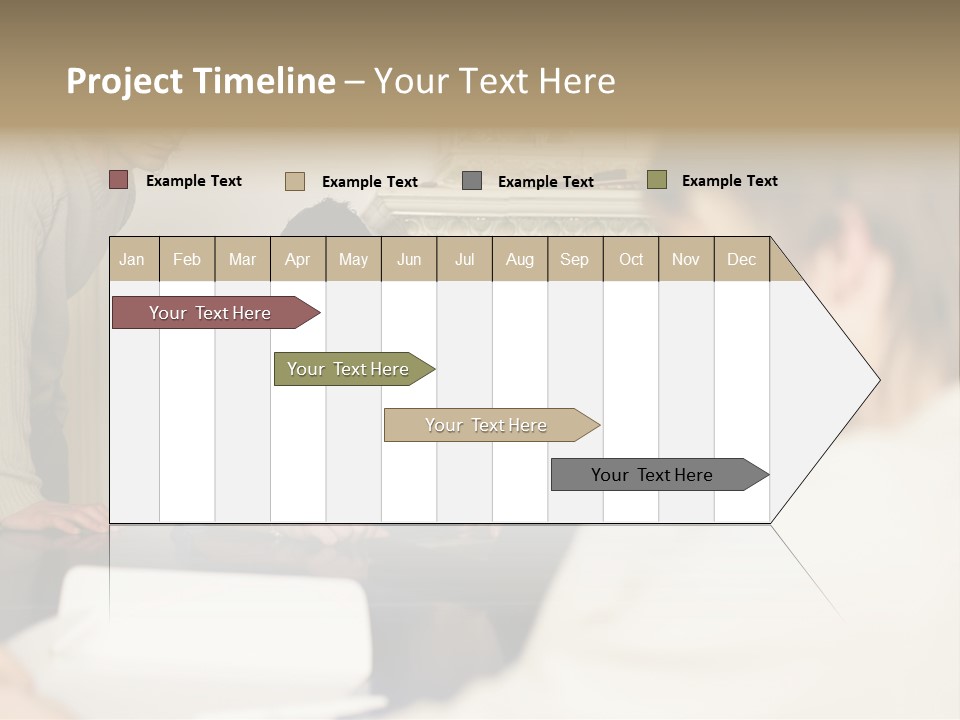Young Men Working Together PowerPoint Template