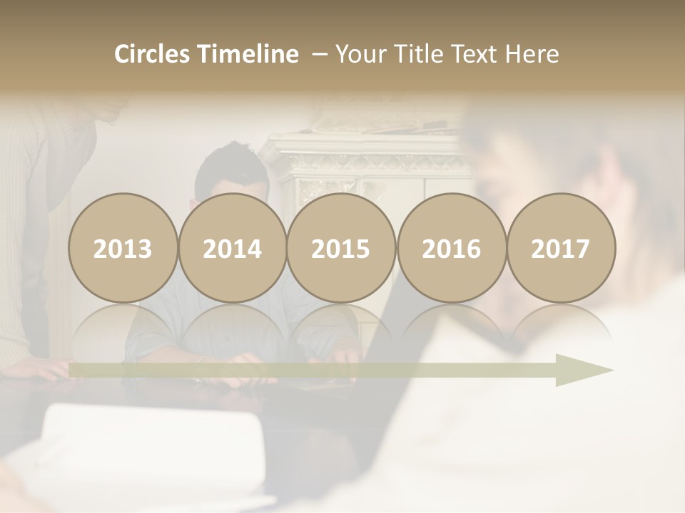 Young Men Working Together PowerPoint Template