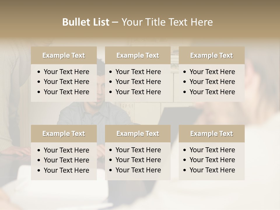 Young Men Working Together PowerPoint Template