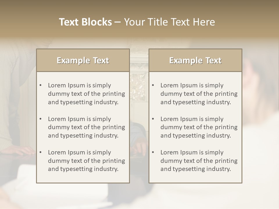 Young Men Working Together PowerPoint Template