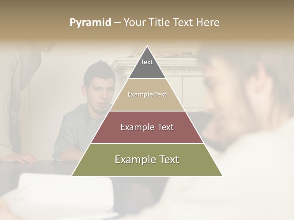 Young Men Working Together PowerPoint Template