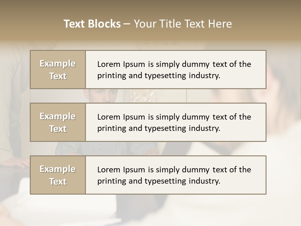 Young Men Working Together PowerPoint Template