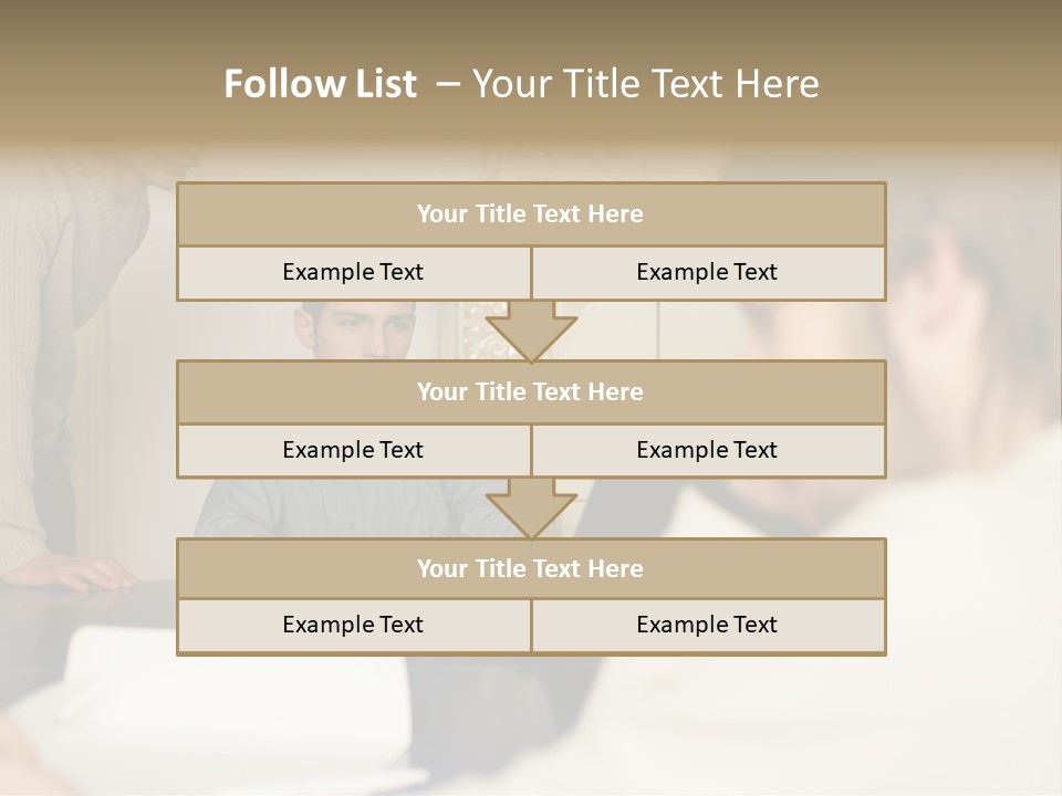 Young Men Working Together PowerPoint Template