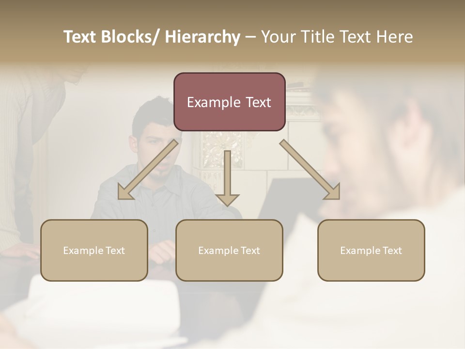 Young Men Working Together PowerPoint Template
