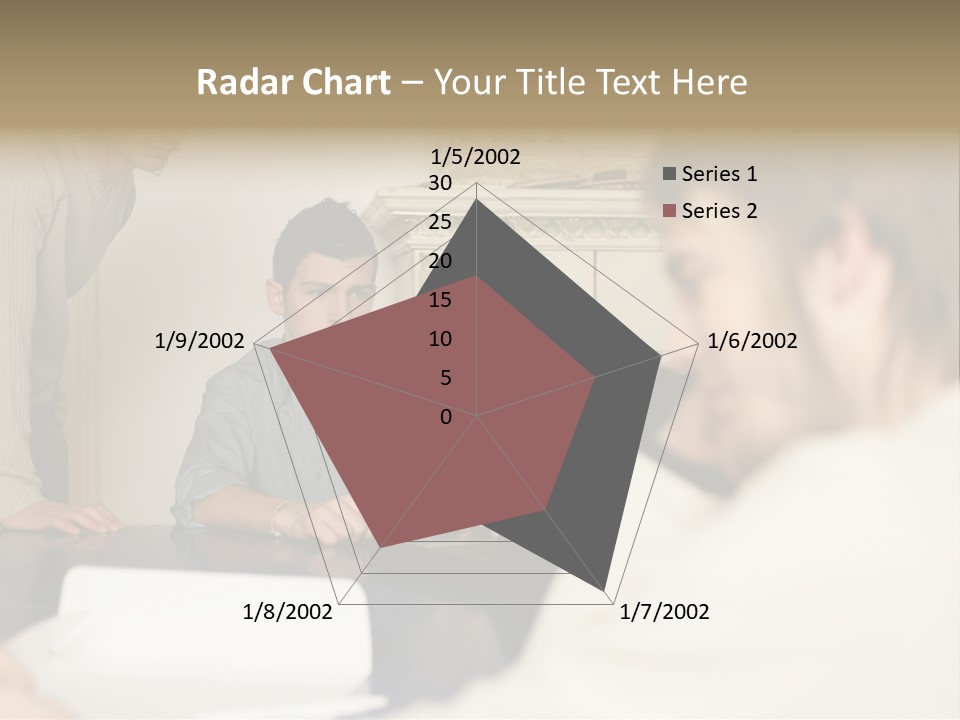 Young Men Working Together PowerPoint Template