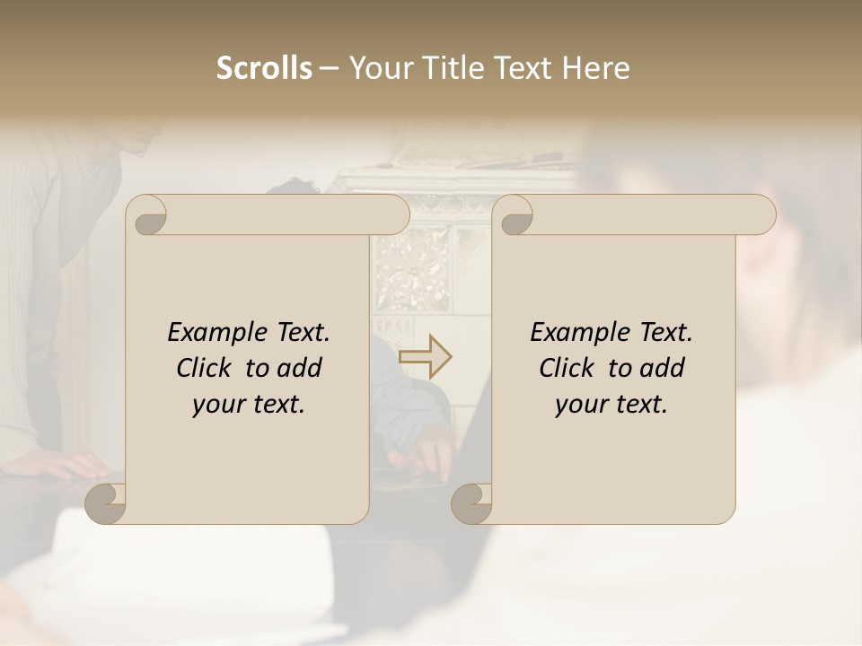 Young Men Working Together PowerPoint Template