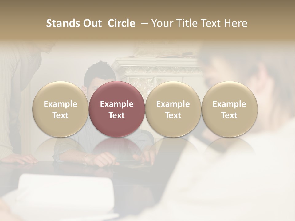 Young Men Working Together PowerPoint Template