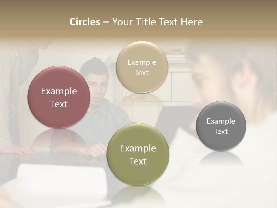 Young Men Working Together PowerPoint Template