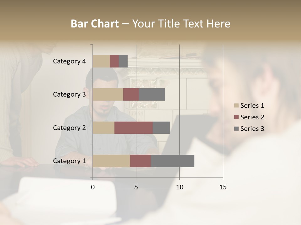 Young Men Working Together PowerPoint Template