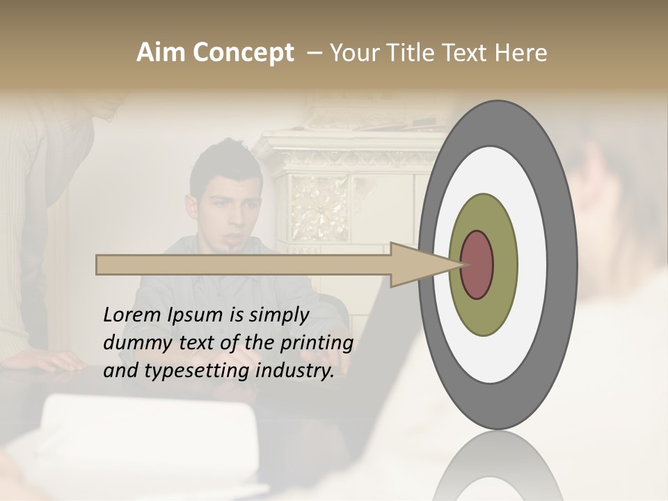 Young Men Working Together PowerPoint Template