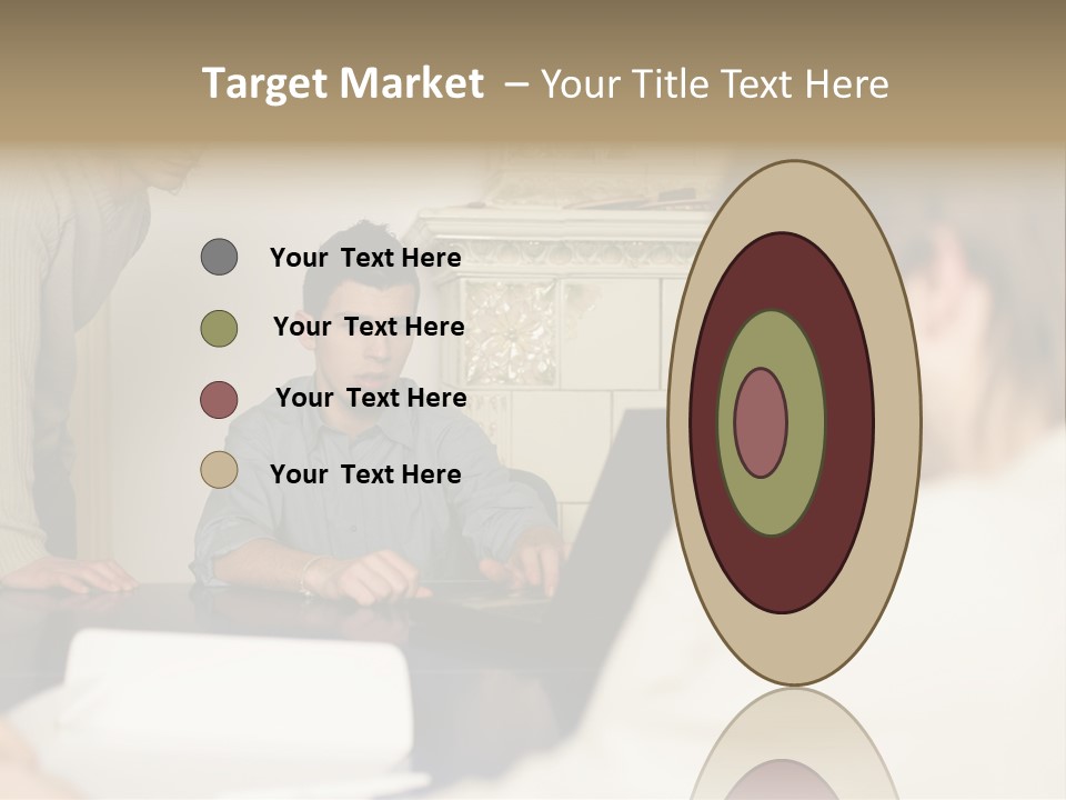 Young Men Working Together PowerPoint Template