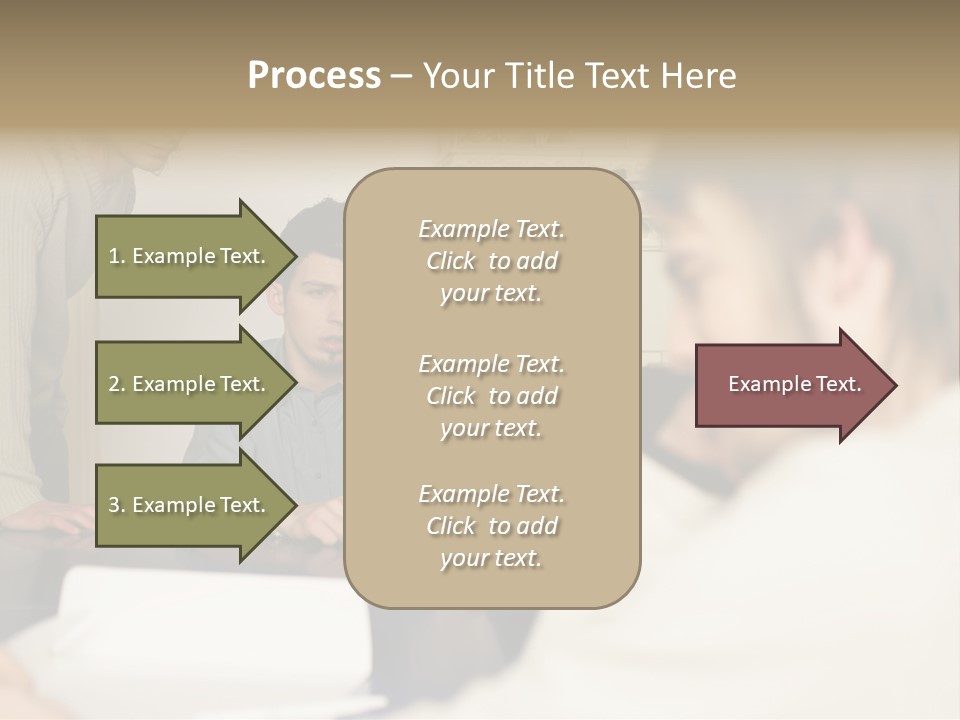 Young Men Working Together PowerPoint Template