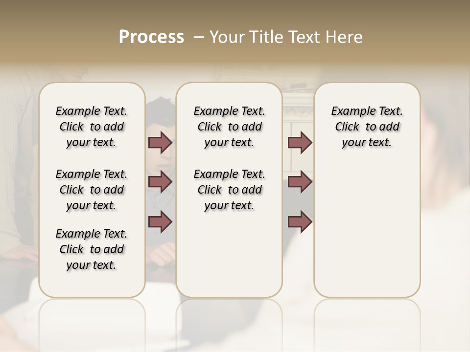 Young Men Working Together PowerPoint Template