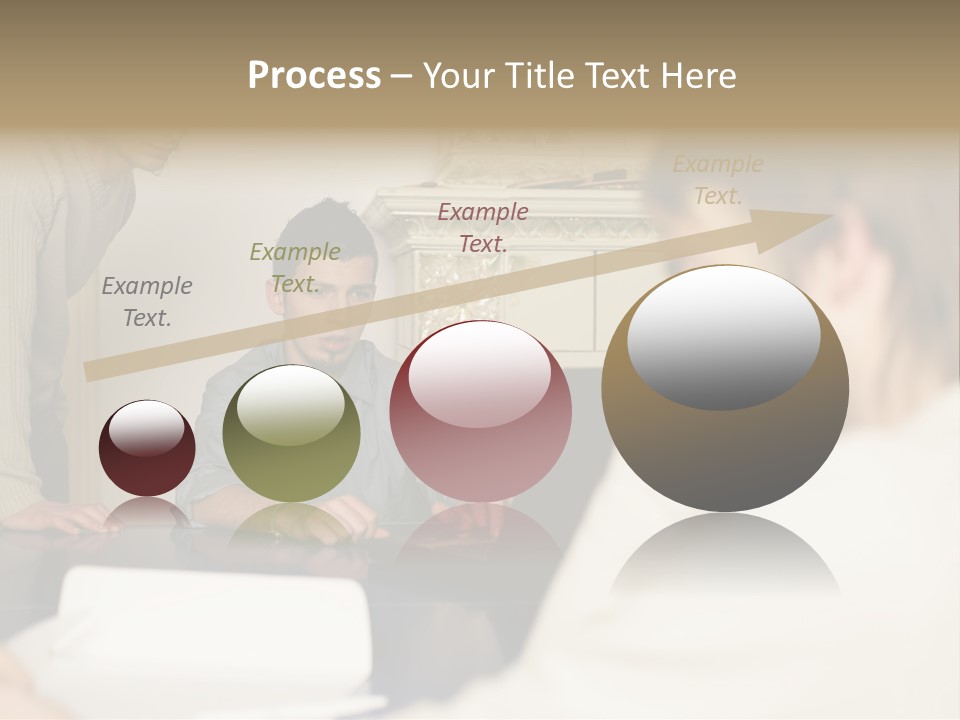 Young Men Working Together PowerPoint Template