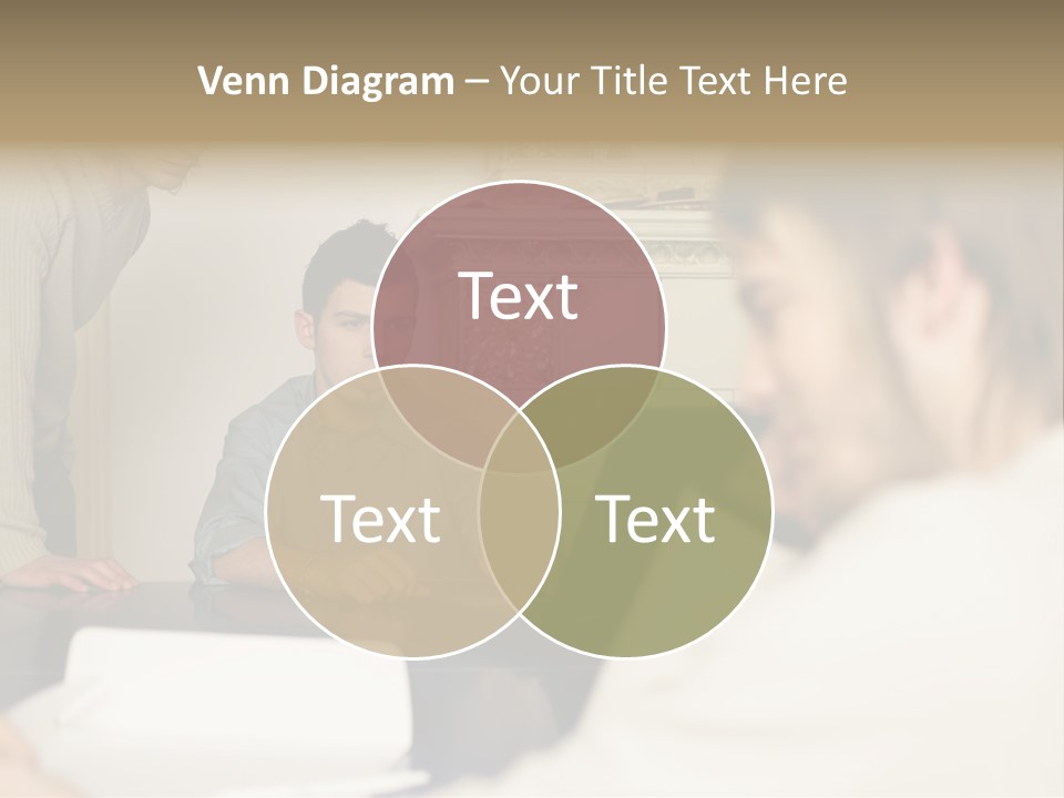 Young Men Working Together PowerPoint Template