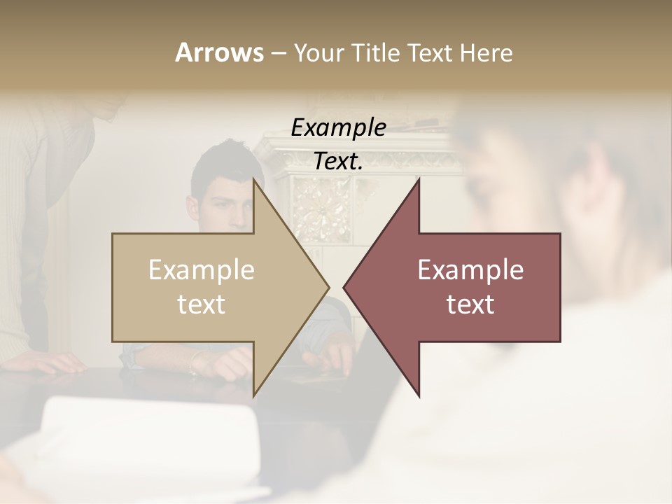 Young Men Working Together PowerPoint Template