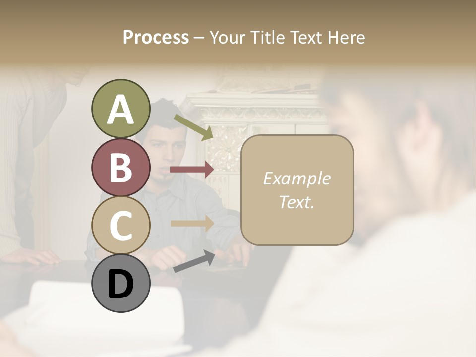 Young Men Working Together PowerPoint Template