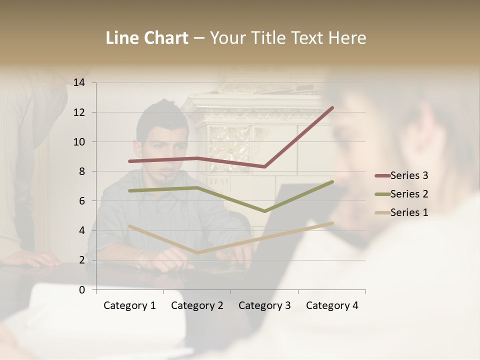 Young Men Working Together PowerPoint Template
