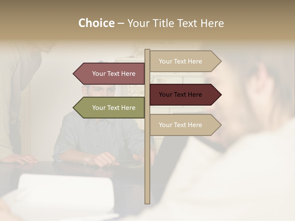 Young Men Working Together PowerPoint Template