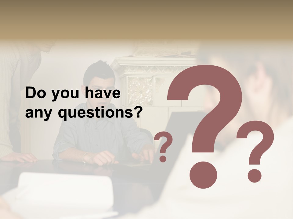 Young Men Working Together PowerPoint Template