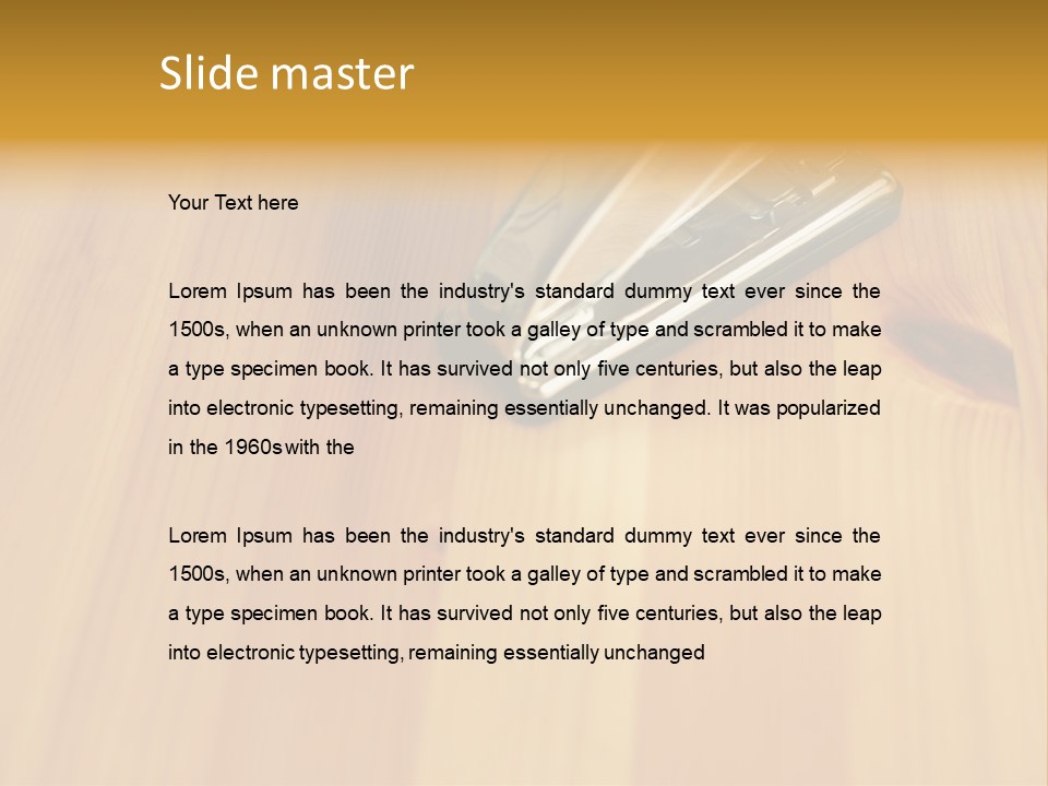 Reflet Dans L'eau PowerPoint Template