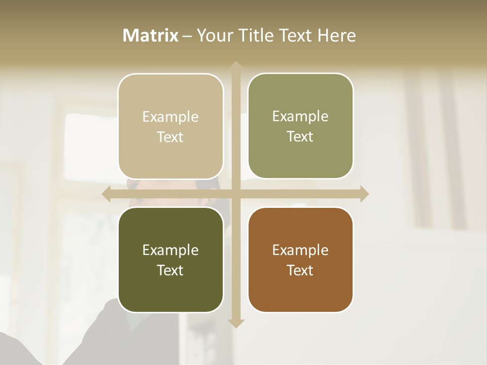 Man Sitting Behind A Computer PowerPoint Template