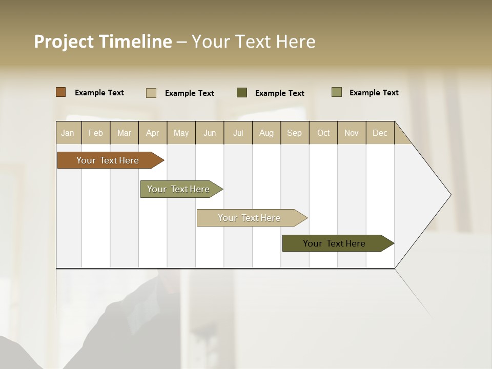 Man Sitting Behind A Computer PowerPoint Template
