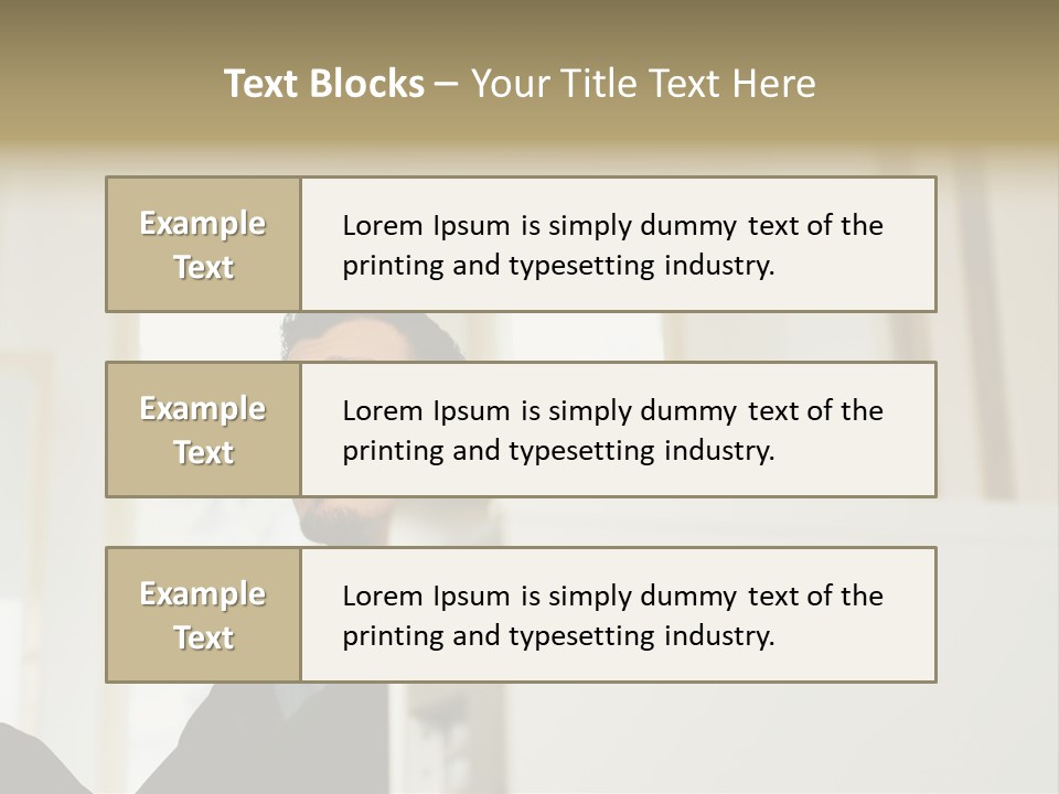 Man Sitting Behind A Computer PowerPoint Template