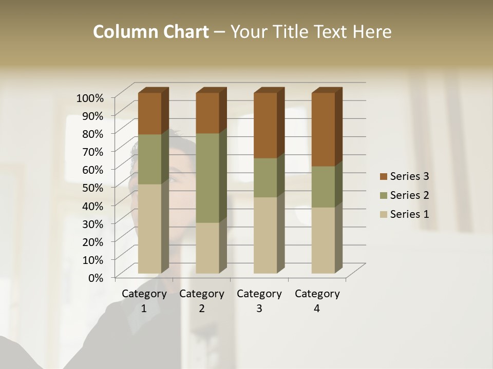 Man Sitting Behind A Computer PowerPoint Template