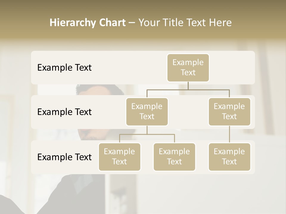 Man Sitting Behind A Computer PowerPoint Template