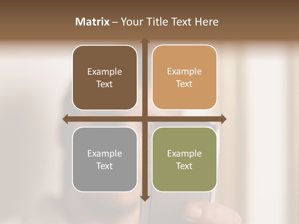 Man With Camera Phone PowerPoint Template