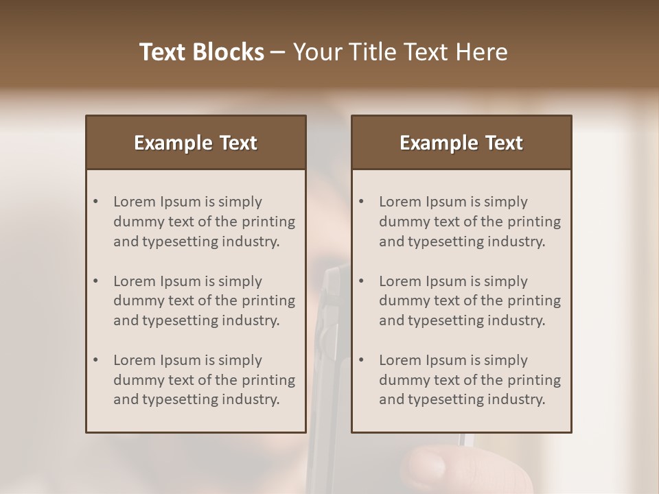 Man With Camera Phone PowerPoint Template