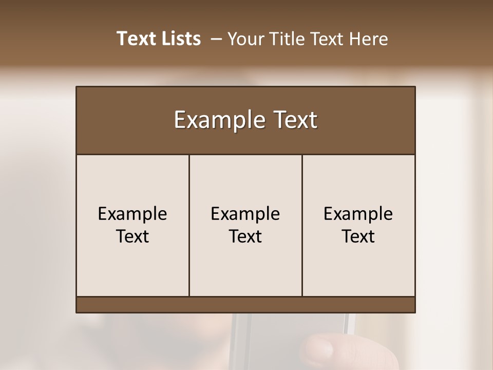 Man With Camera Phone PowerPoint Template