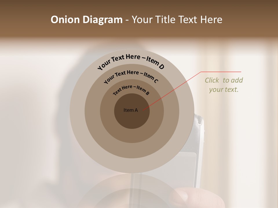 Man With Camera Phone PowerPoint Template