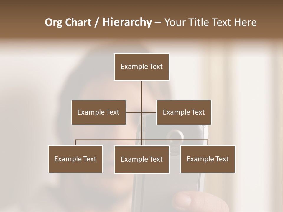 Man With Camera Phone PowerPoint Template