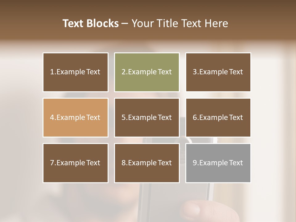 Man With Camera Phone PowerPoint Template