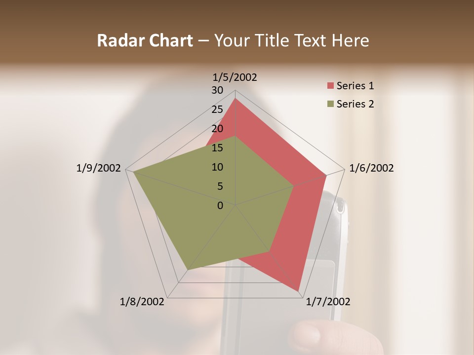 Man With Camera Phone PowerPoint Template