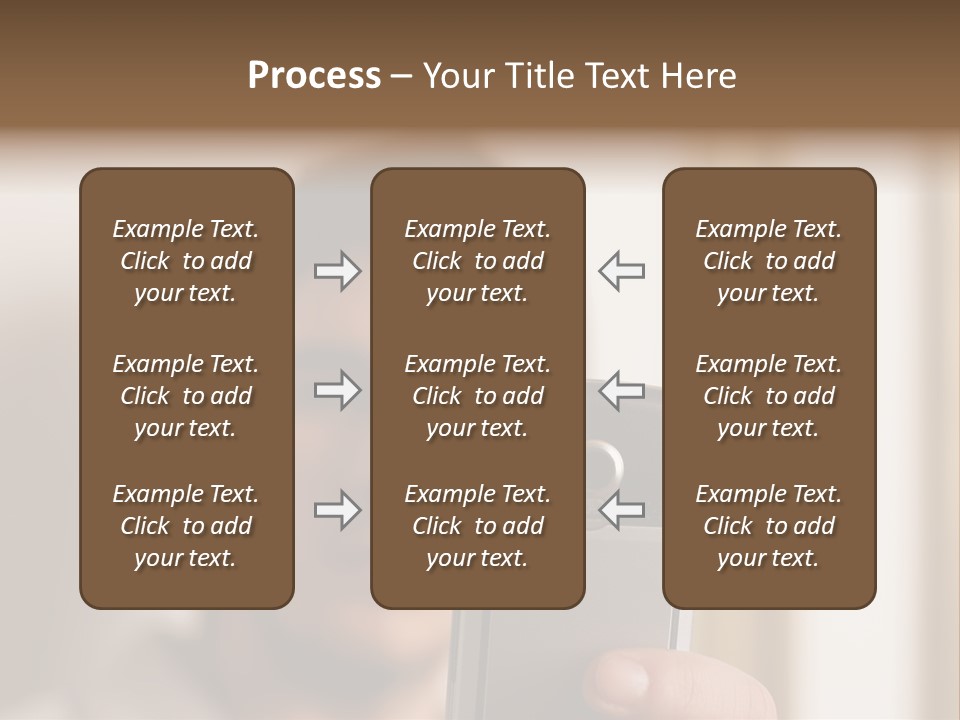 Man With Camera Phone PowerPoint Template