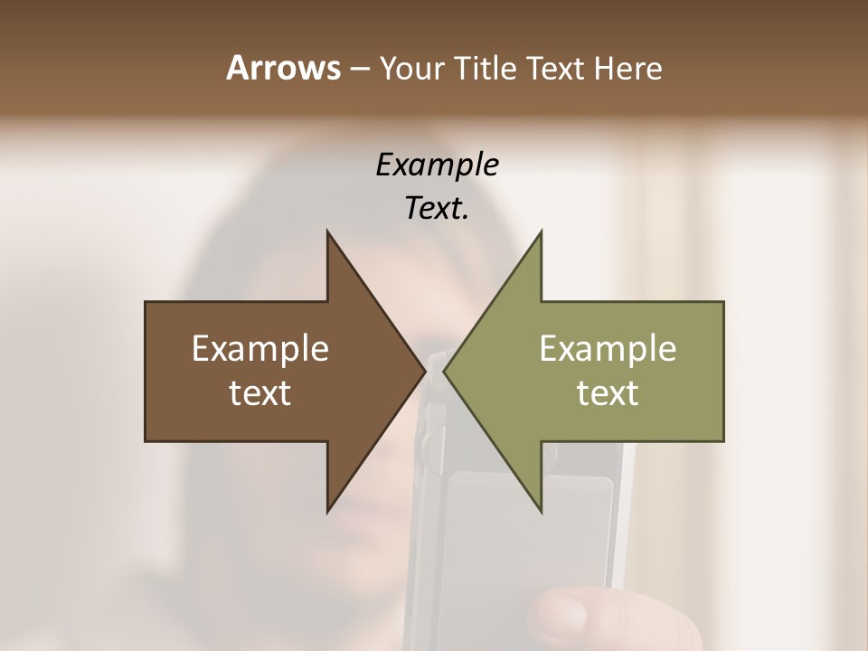Man With Camera Phone PowerPoint Template