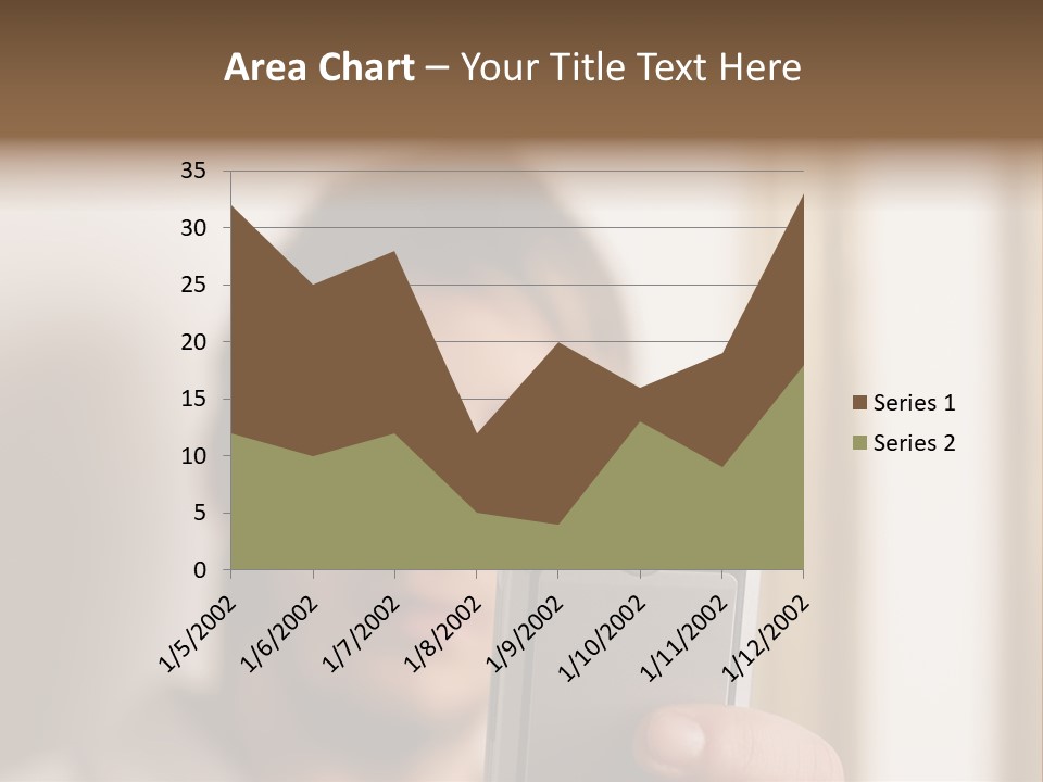 Man With Camera Phone PowerPoint Template