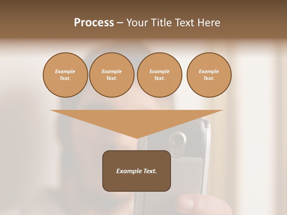 Man With Camera Phone PowerPoint Template