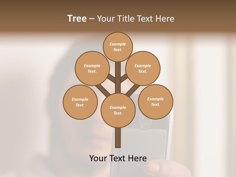 Man With Camera Phone PowerPoint Template