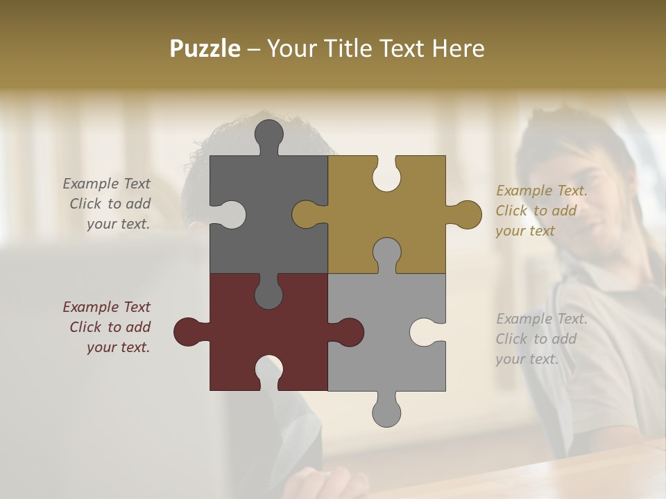 Male Colleagues Chatting PowerPoint Template