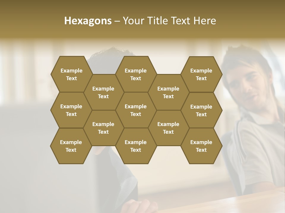 Male Colleagues Chatting PowerPoint Template